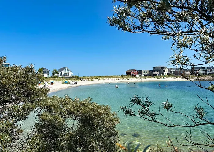 Feriehus Bootshaus- Sauna, Steg, Meerblick, Kamin, Terrasse Olpenæs